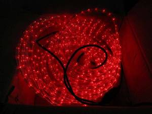 lot 177 image: RED LED ROPE LIGHTS, WORKING