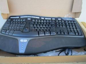 lot 207 image: MICROSOFT NATURAL ERGONMIC KEYBOARD