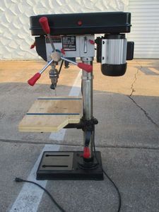 lot 87 image: CRAFTSMAN 12 HP DRILL PRESS W WORK LIGHT, 36 TALL, WORKING
