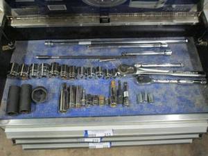 lot 221 image: VARIETY RATCHET & SOCKET WRENCHES, VERY LONG EXTENSIONS, 32MM OIL FILTER REMOVAL SOCKET, MILWAUKEE, STANLEY, AUTOCRAFT, CRAFTSMAN, DURALAST, ACE PROFESSIONAL