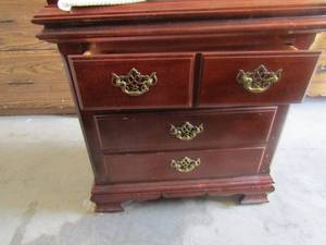 lot 34 image: (2) Stanley furniture Bed Side tables 25 12 by 26 by 16