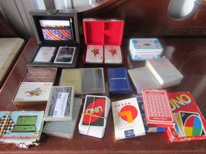 lot 85 image: Large lot of various playing cards some new, some used