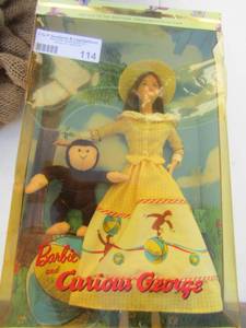 lot 114 image: Barbie & Curious George - Collector Ed.- 2000 Keepsake Treasures Collection