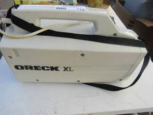 lot 115 image: Oreck xl shoulder strap vacuum