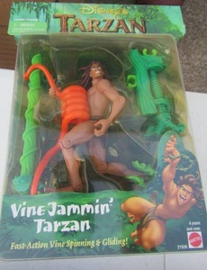 lot 127 image: Disneys Tarzan figurine - Tarzan vine jamming, spinning and gliding