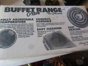 lot 201 image: Buffet range plus by Munsey 2 burner