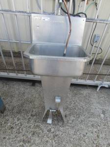 lot 207 image: Sani-lav stinless steel sink foot control