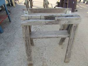 lot 210 image: 2 wooden saw horses