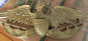 lot 226 image: Eagle Wall EMBLEM  25 x 8 12    2755 ib