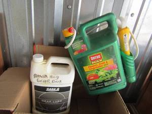 lot 238 image: CASE GEAR LUBE open  &  insect killer open