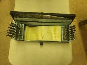lot 32 image: Drill bit set in metal bin