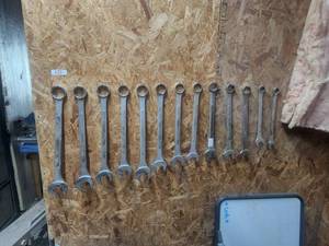 lot 151 image: Generous set of large wrenches - various mfg.
