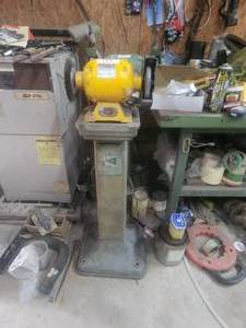 lot 152 image: Bench grinder on stand