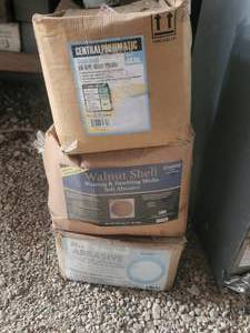 lot 292 image: Three boxes of sandblaster media