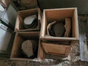 lot 236 image: Selection of 3 125kva alternators for aircrafts - unused