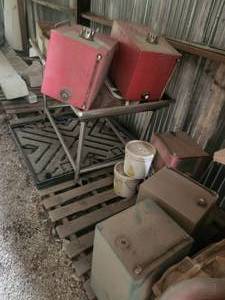 lot 235 image: Pallet with Stainless steel table and contents