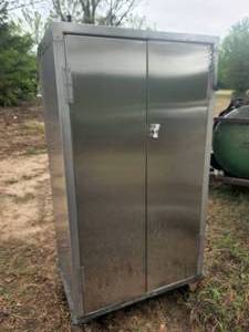 lot 336 image: Stainless-steel cabinet