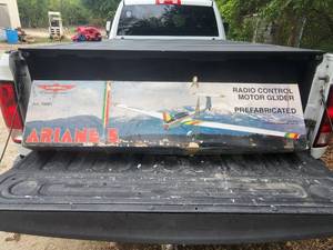 lot 219 image: Aviomodelli - Ariane 5 Radio controlled motor glider - seems complete