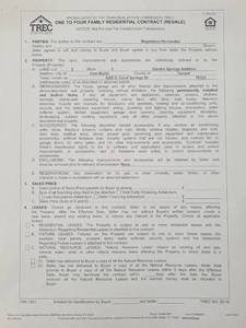 lot 3 image: ONE TO FOUR FAMILY RESIDENTIAL CONTRACT (RESALE) FORM SEE ALL IMAGES