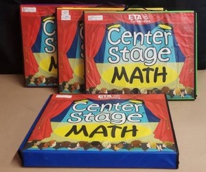 lot 8 image: Lot of 4  ETA Cuisenaire Center Stage Math Level 2 Learning Centers
