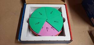 lot 49 image: Educational Insights Foam Fraction Circles