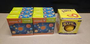 lot 89 image: Lot of 6 Solar System Puzzles & Foam Sun Cross Section Model