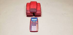 lot 90 image: Lot of 8 TI-10 Calculators