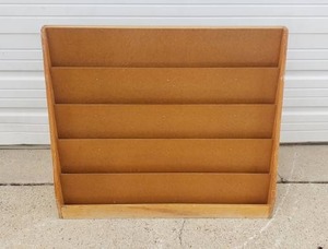 lot 67 image: Wooden 5 Level Book Display, Measures 30 tall x 36 wide x 11 deep