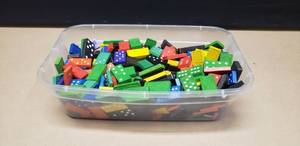lot 123 image: Large Quantity of Wooden Dominoes