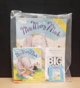 lot 170 image: Miss Mary Mack Scholastic Big Book w 6 Classroom Real Along Books & Audio CD