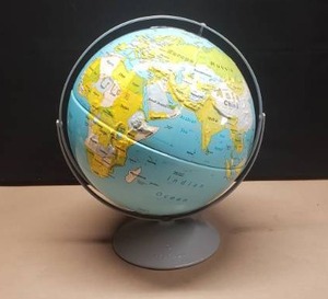 lot 2 image: Large Vintage Nystrom Readiness Globe w Contours
