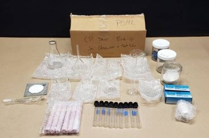 lot 177 image: Large Quantity of Pyrex & Bomex Glass Beakers, Over 25 Pieces
