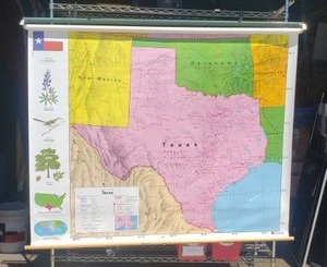 lot 206 image: Nystrom Pull Down Map, Texas