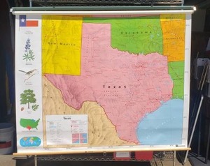 lot 208 image: Nystrom Pull Down Map, Texas