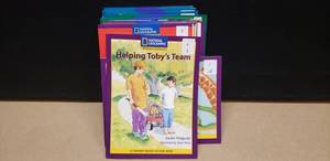 lot 194 image: National Geographic Leveled Readers, Levels E - L, 17 Books Total