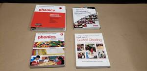 lot 218 image: Lot of Fountas & Pinnell Guided Reading Phonics Teacher Resources
