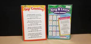 lot 276 image: Sing & Learn Math Songs Posters, 2 Sets