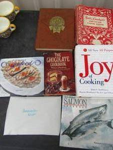 lot 41 image: cook book lot includes, betty crockery, Tre joy,