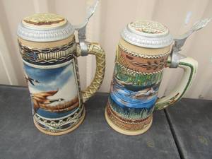 lot 43 image: Stein lot, DUCKS UNLIMITED - WATERFOWL SERIES - fifth 1991, first 1987 edition steins