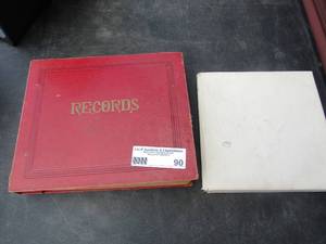 lot 90 image: 45s records in red case Monty, martin dick stilton and more