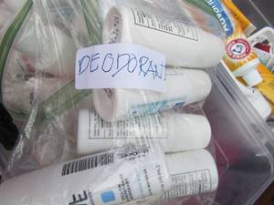 lot 130 image: sample size lot of mouth wash, deoderant,shampoo, body wash, rash creams and wound care