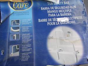 lot 167 image: new tub saftey bar, install instructions included