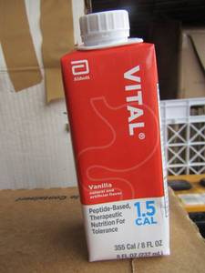 lot 171 image: 2 cases of Vital Vanilla drinks for feeding tubes