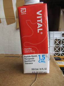 lot 172 image: 2 cases of Vital Vanilla drinks for feeding tubes