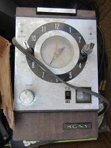 lot 216 image: vintage sony radio,cyber home dvd player, scientific altanta fine tuner