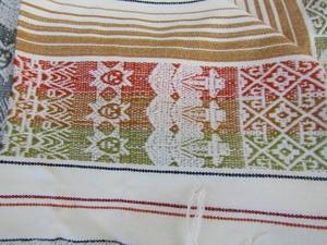 lot 257 image: 2  NATIVE AMERICAN  NAVAHO Indian table runners, orange and red print