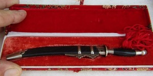 lot 263 image: DAGGER 6 hand crafted  in case with Sheath