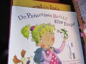 lot 290 image: book lot, do princesses really kiss frogs, legend of the teddy bear, the frog in the kettle, thin sings my soul, and many many more