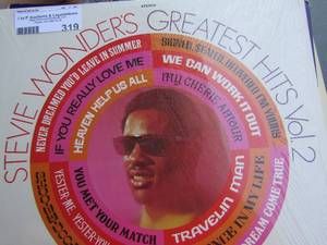 lot 319 image: record lot, Donnie Warick, Dinah Washington, The Temptations, Stevie Wonder and many more