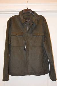 lot 15 image: Suede Jacket by Banana Republic XL Wilderness green Color Still with Tags